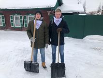 Акция по уборке снега, 2020г